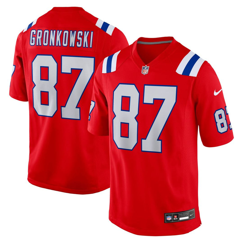 New England Patriots Rob Gronkowski Nike Alternate Retired Player Game Jersey - Red