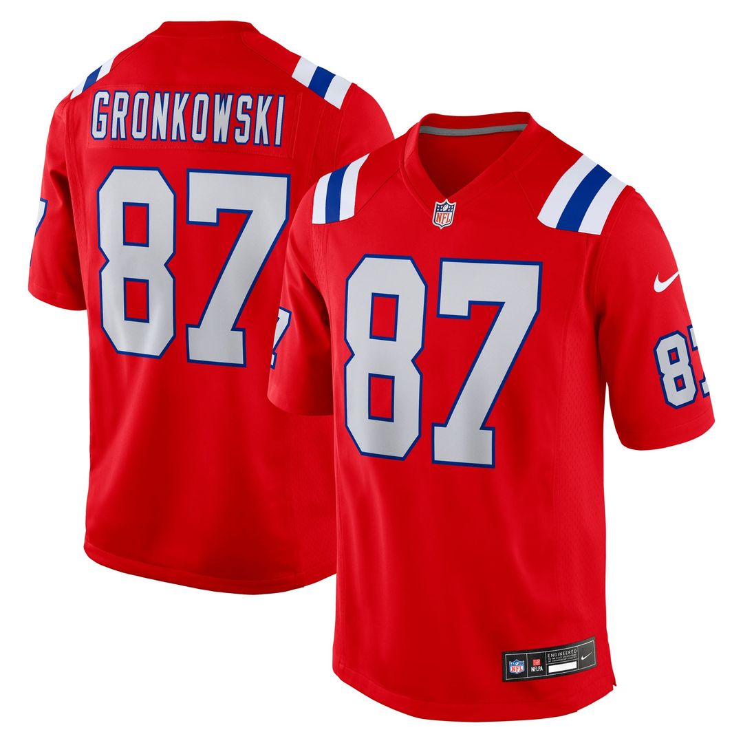 New England Patriots Rob Gronkowski Nike Team Retired Player Game Jersey - Navy