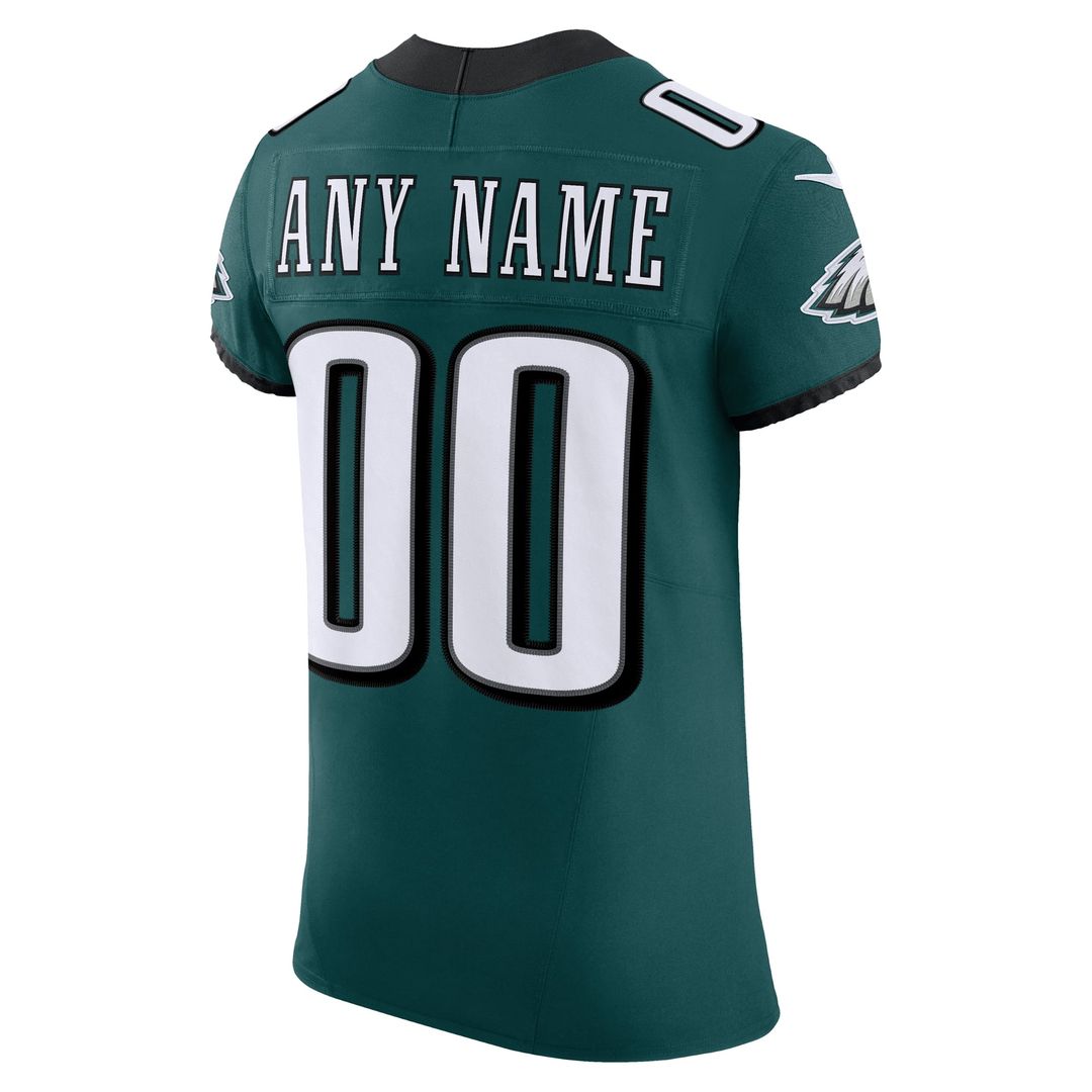 Philadelphia Eagles Nike Alternate Vapor F.U.S.E. Elite Custom Jersey - Black