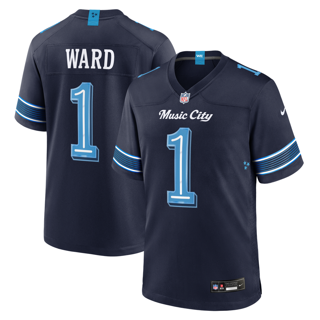 Tennessee Titans Cameron Ward Nike 2026 Rivalries Collection Game Jersey - Navy