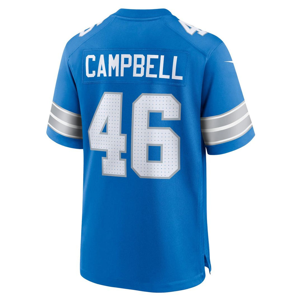 Detroit Lions Jack Campbell Nike 2nd Alternate Game Jersey - Black
