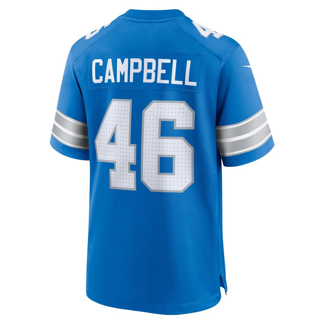 Detroit Lions Jack Campbell Nike 2nd Alternate Game Jersey - Black