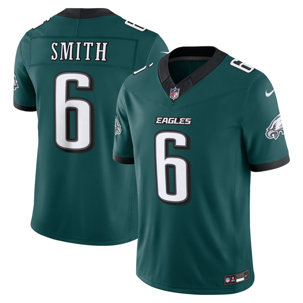 Philadelphia Eagles DeVonta Smith Nike Team Vapor F.U.S.E. Stitched Limited Jersey - Midnight Green