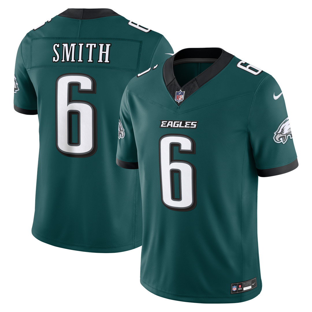 Philadelphia Eagles DeVonta Smith Nike Team Vapor F.U.S.E. Stitched Limited Jersey - Midnight Green