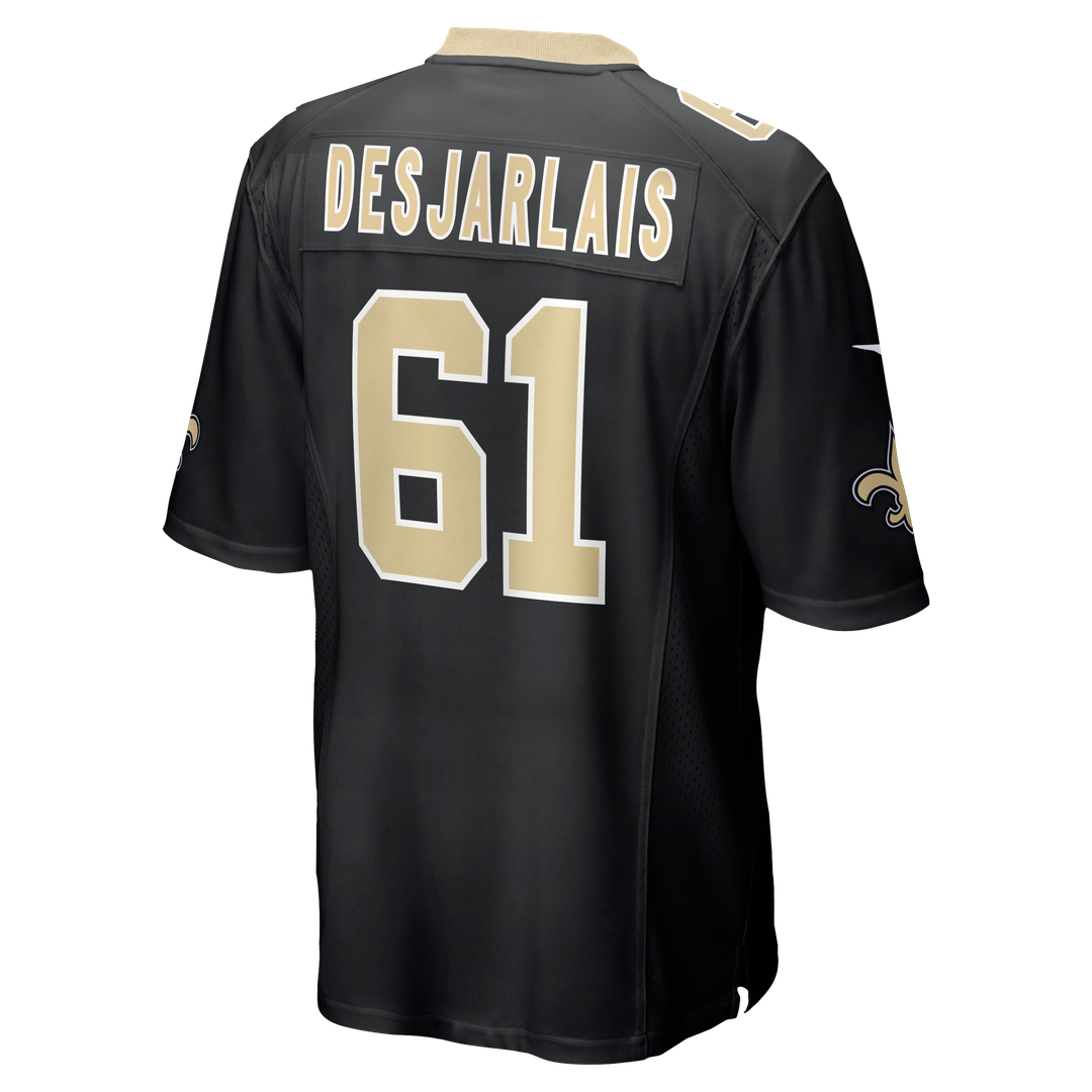 New Orleans Saints Drew Desjarlais Nike Game Player Jersey - Black