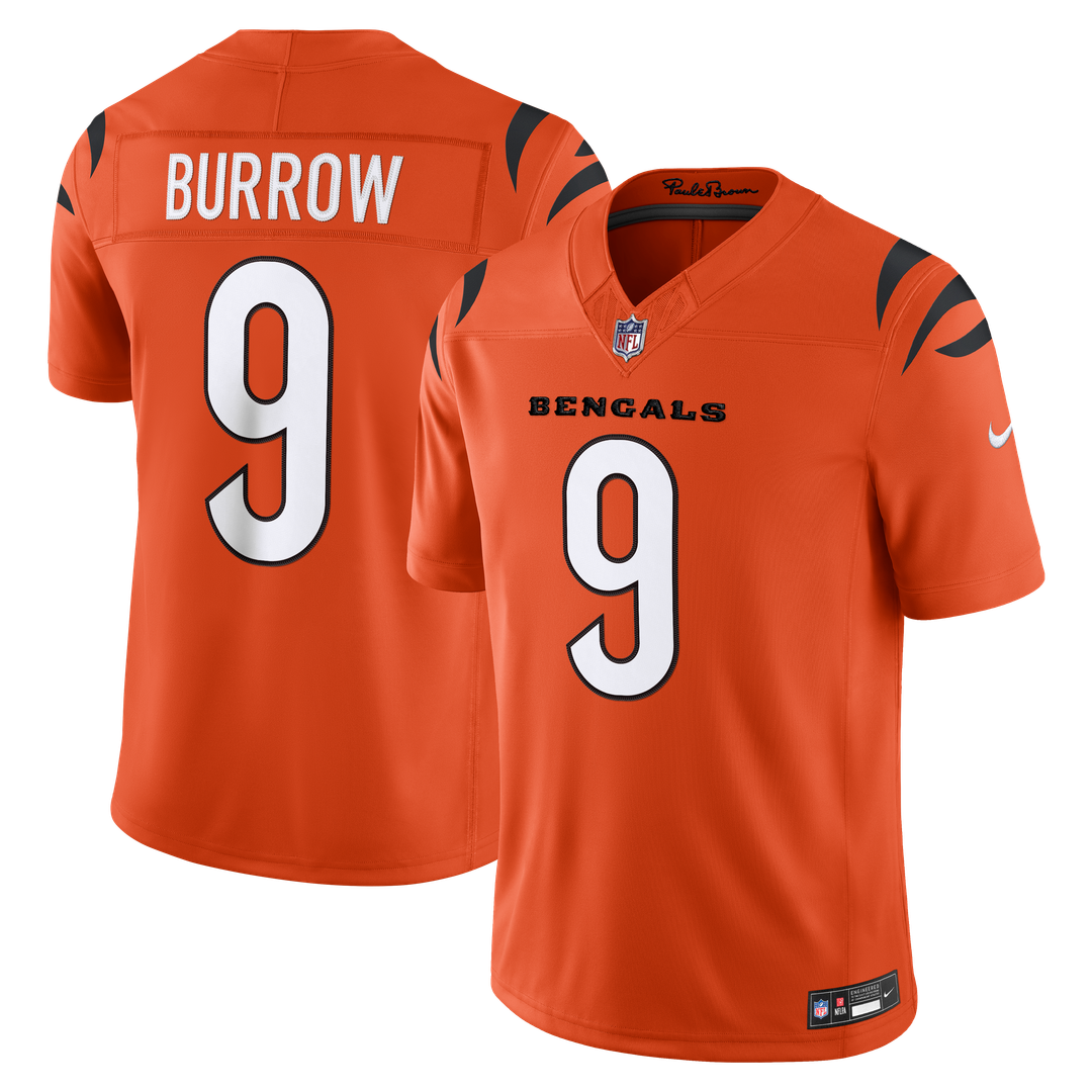 Cincinnati Bengals Joe Burrow Nike Team Vapor F.U.S.E. Stitched Limited Jersey - Black