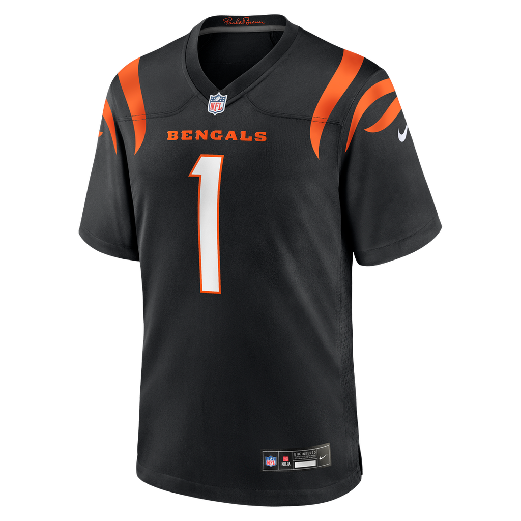 Cincinnati Bengals Number 1 Dad Nike Game Jersey - Black