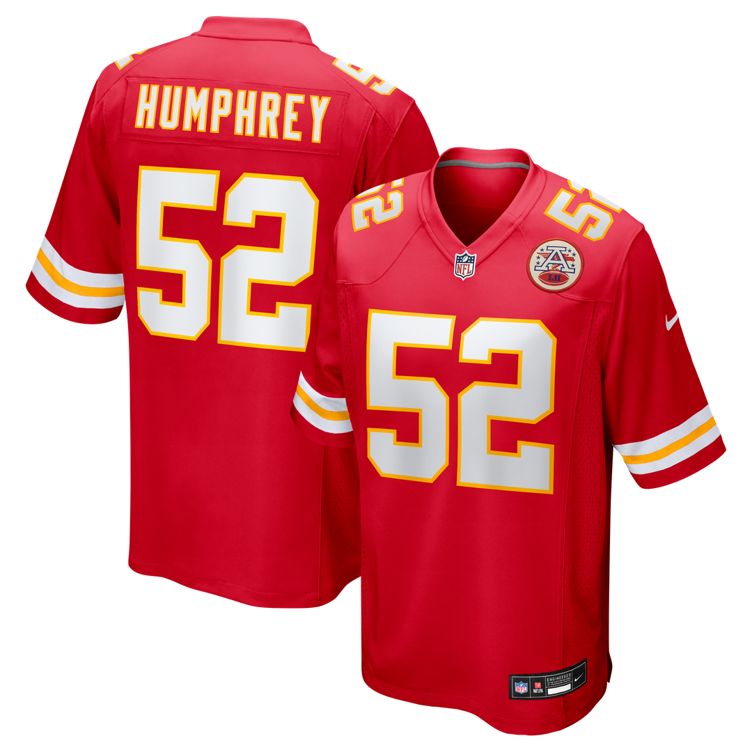 Kansas City Chiefs Creed Humphrey Nike Game Jersey - Red
