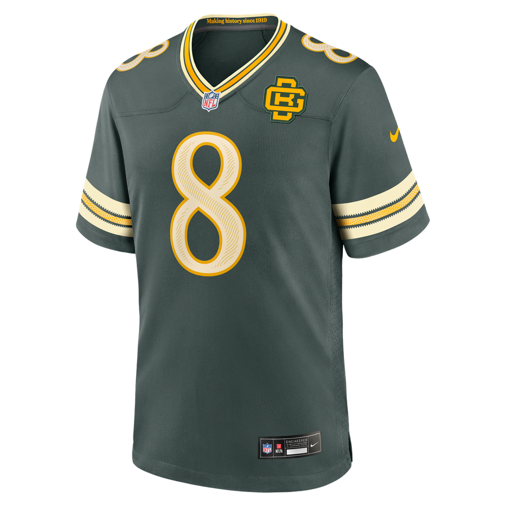 Green Bay Packers Josh Jacobs Nike 2026 Rivalries Collection Game Jersey - Green