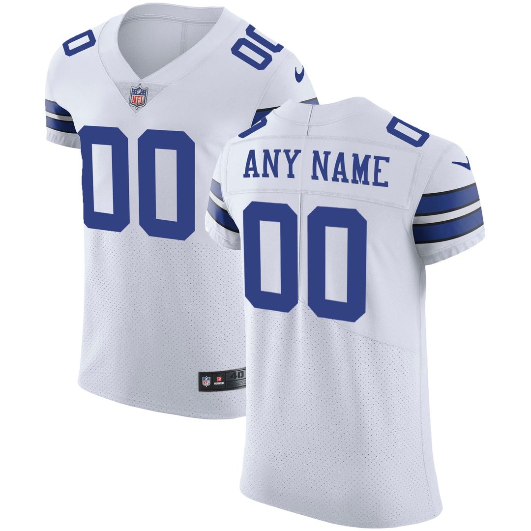 Dallas Cowboys Nike Vapor Untouchable Custom Elite Jersey - White