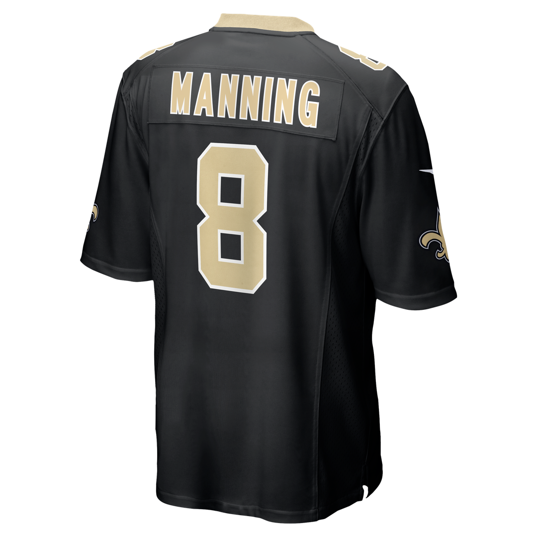 New Orleans Saints Archie Manning Nike Game Retired Player Jersey - Black