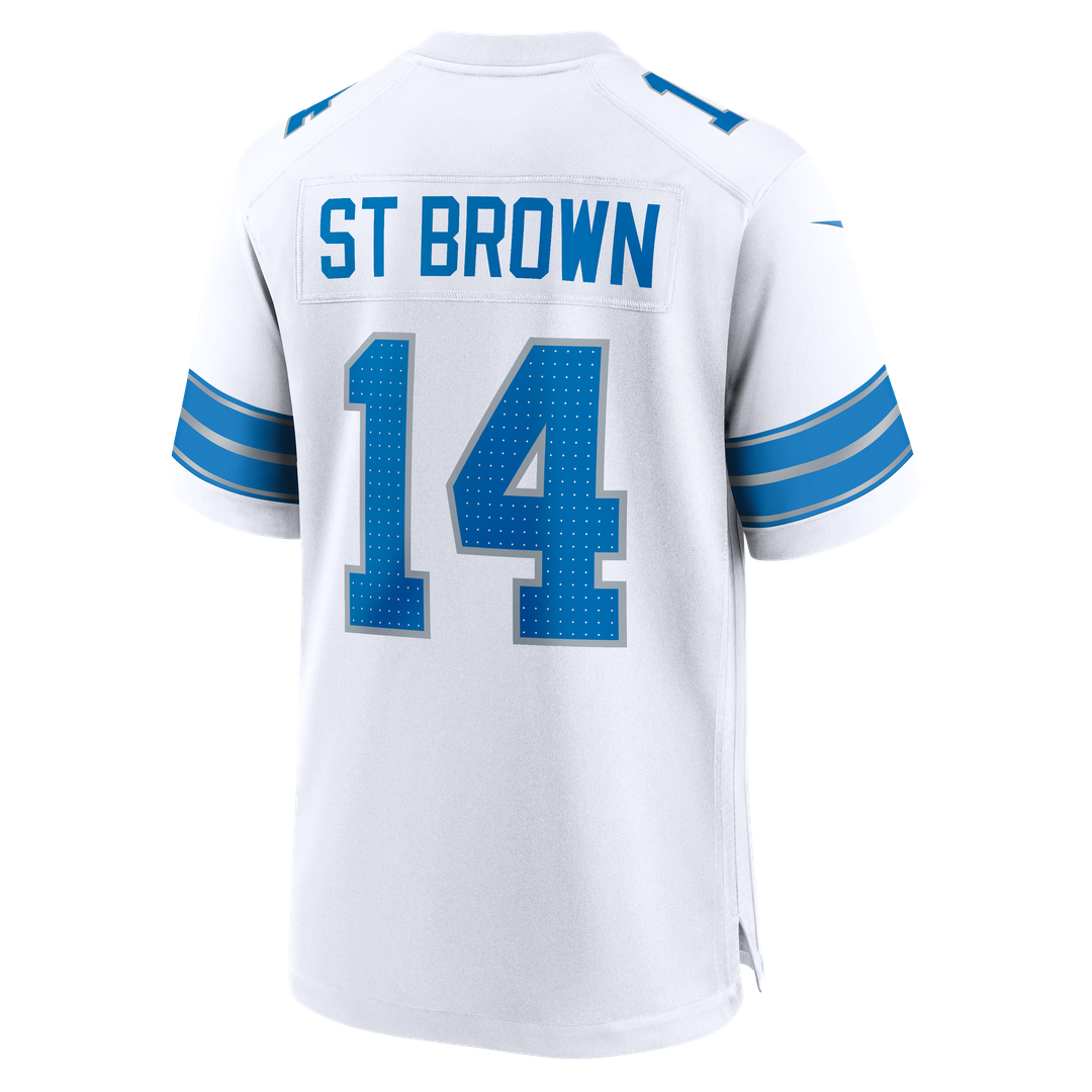 Detroit Lions Amon-Ra St. Brown Nike Game Jersey - Blue