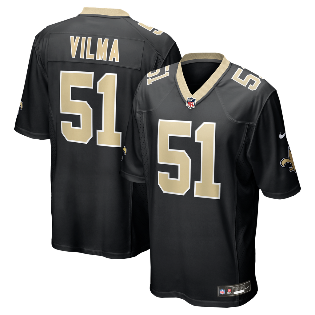 New Orleans Saints Jonathan Vilma Nike Game Retired Player Jersey - Black