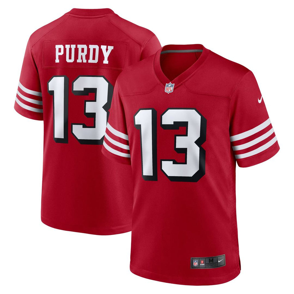 Men San Francisco 49ers Brock Purdy Nike Alternate Game Player Jersey - Scarlet