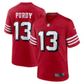 Men San Francisco 49ers Brock Purdy Nike Alternate Game Player Jersey - Scarlet