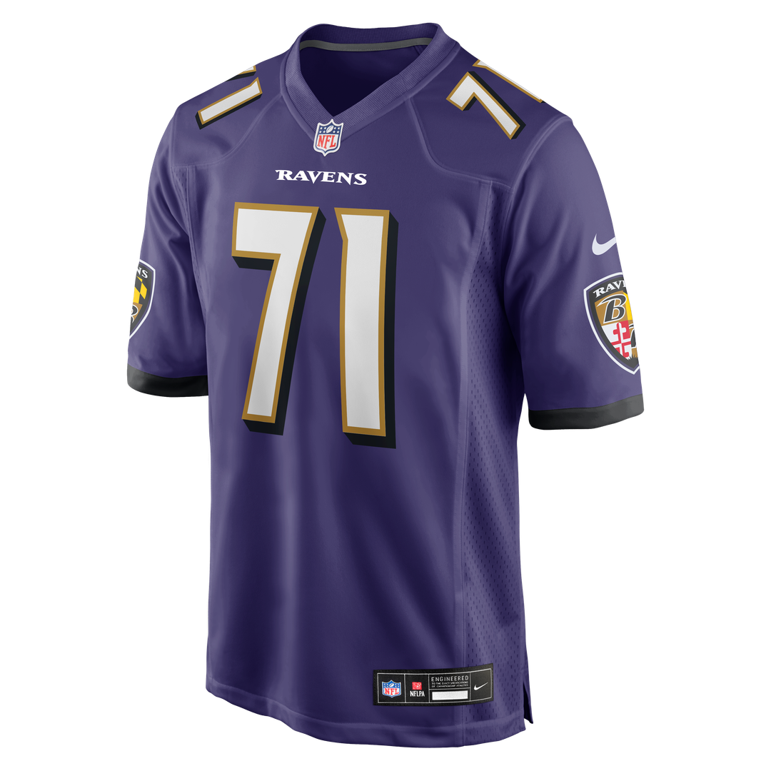 Baltimore Ravens Carson Vinson Nike Team Game Jersey - Purple
