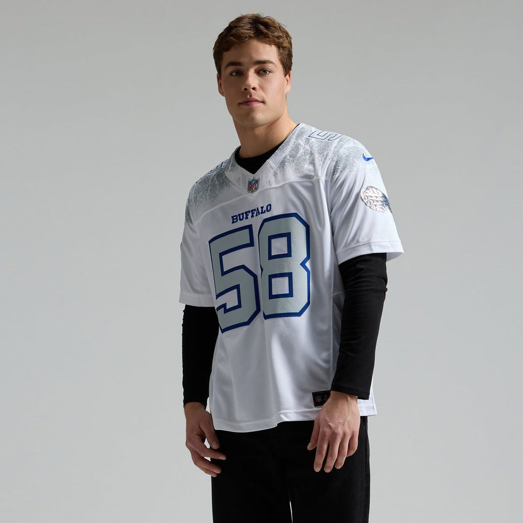 Buffalo Bills Matt Milano Nike Rivalries Collection Stitched Limited Jersey - White