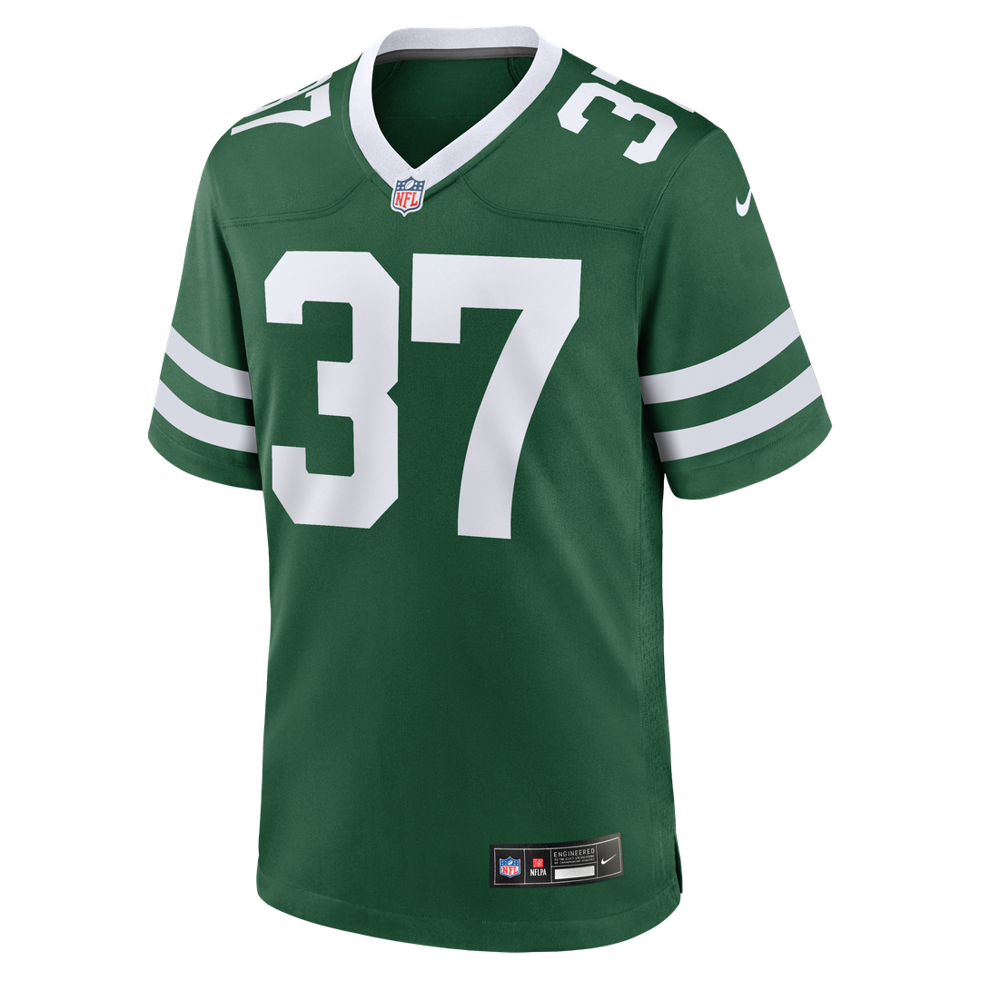 New York Jets Qwan'tez Stiggers Nike Team Game Jersey - Legacy Green