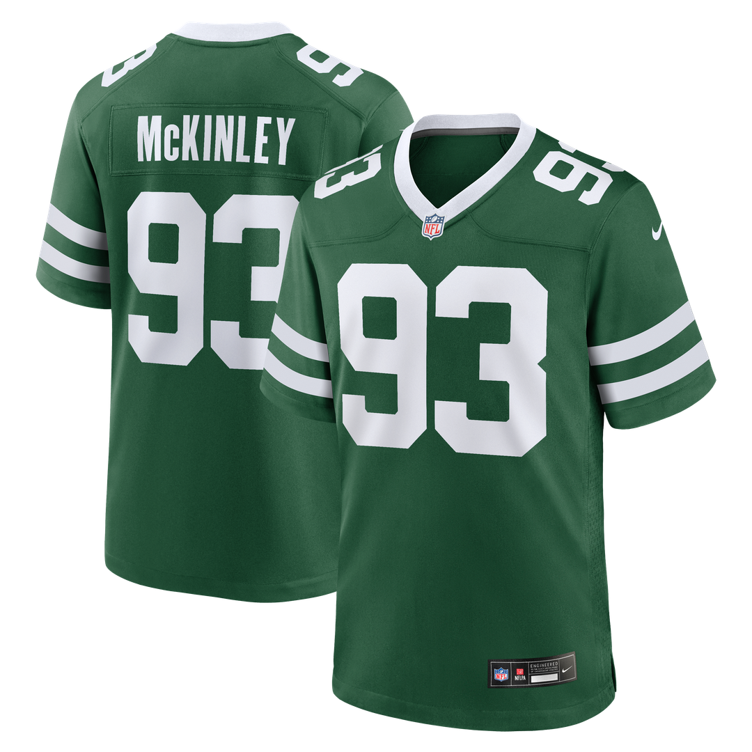 New York Jets Takk McKinley Nike Team Game Jersey - Legacy Green