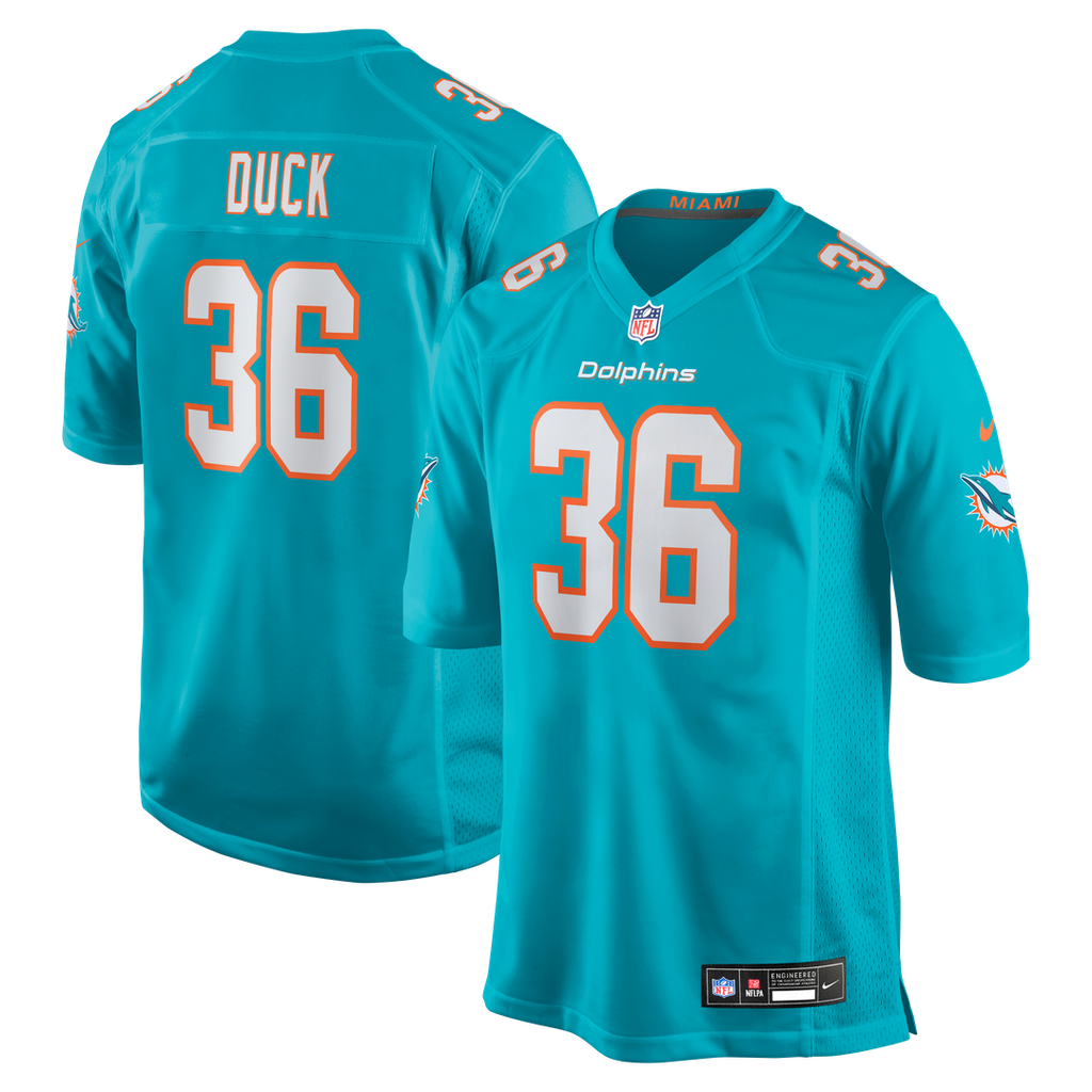 Miami Dolphins Storm Duck Nike Game Jersey - Aqua