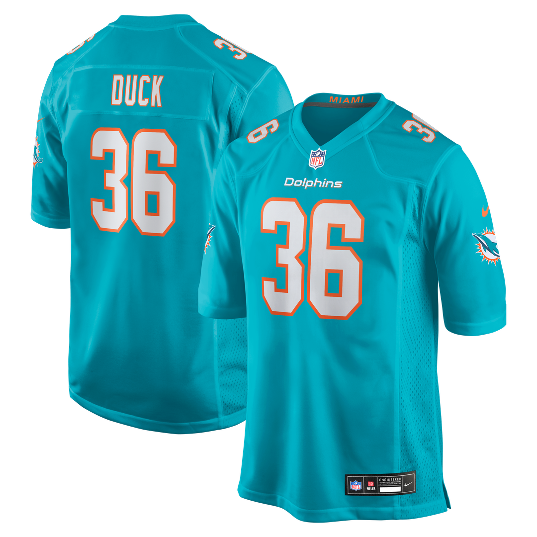 Miami Dolphins Storm Duck Nike Game Jersey - Aqua