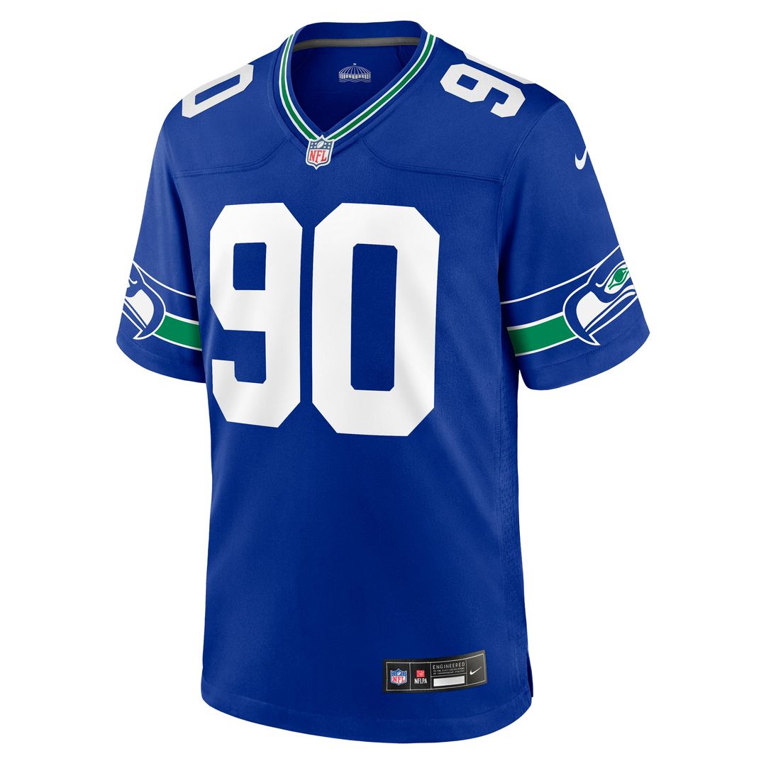 Seattle Seahawks Jarran Reed Nike Alternate Game Jersey - Royal