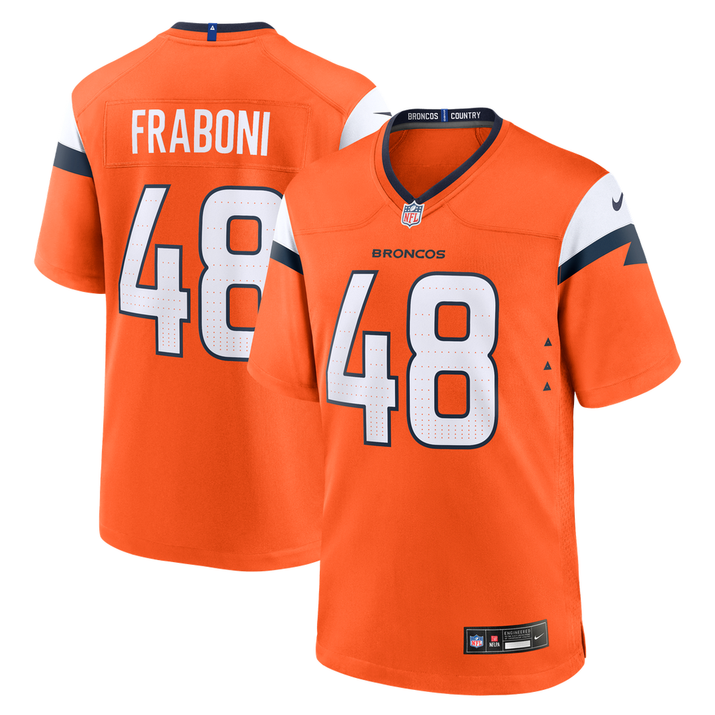 Denver Broncos Mitchell Fraboni Nike Team Game Jersey - Orange