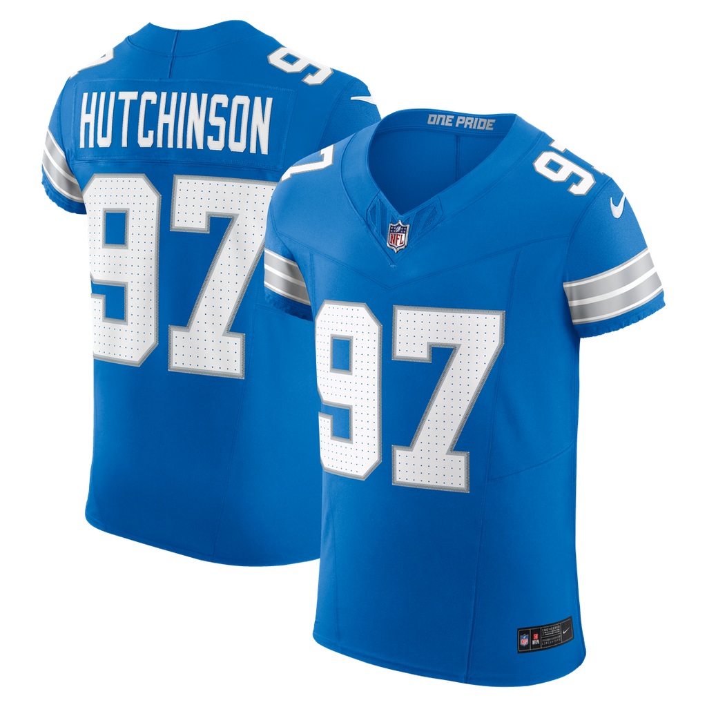 Detroit Lions Aidan Hutchinson Nike Alternate Vapor F.U.S.E. Elite Jersey - Black