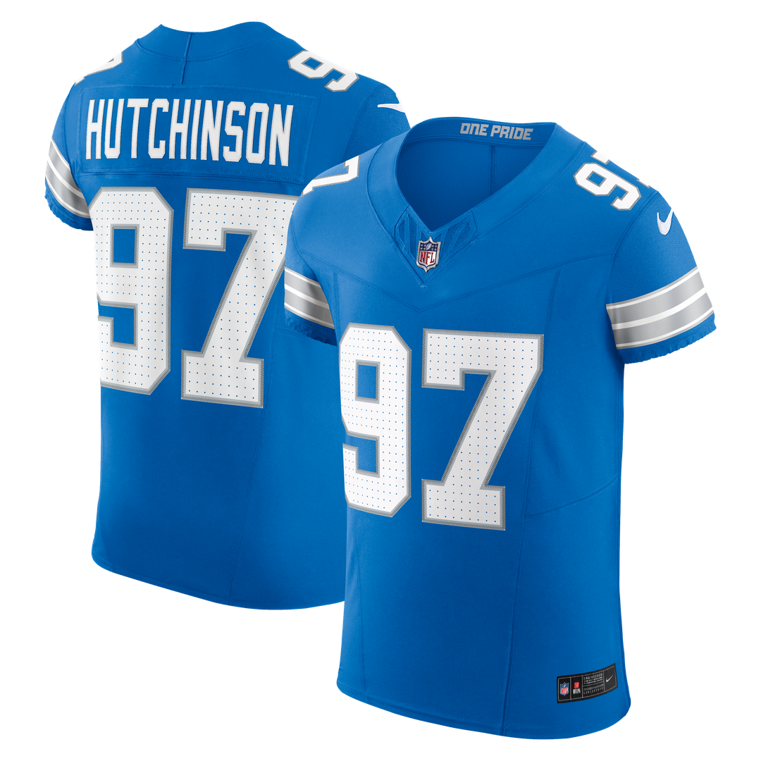 Detroit Lions Aidan Hutchinson Nike Alternate Vapor F.U.S.E. Elite Jersey - Black