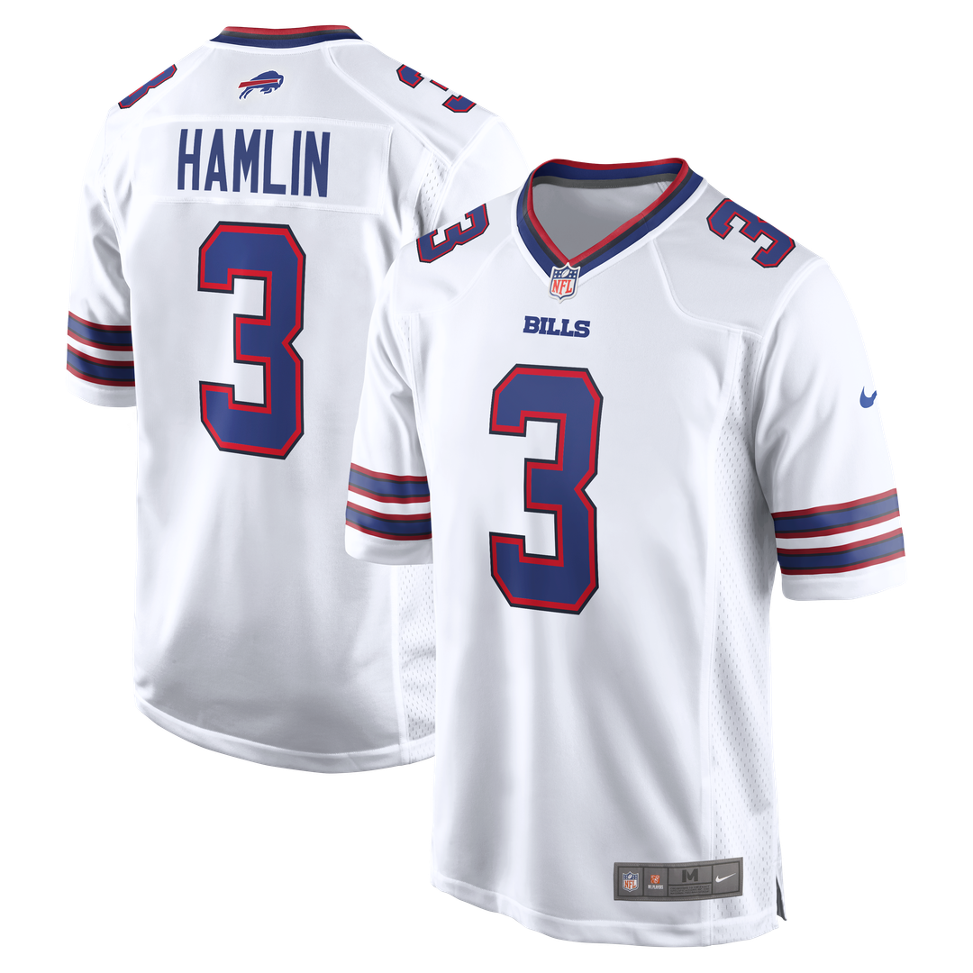 Buffalo Bills Damar Hamlin Nike Game Jersey - White