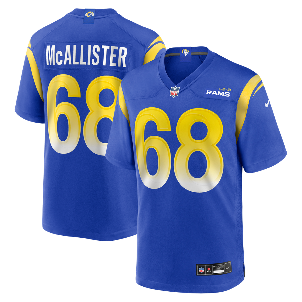 Los Angeles Rams Mike McAllister Nike Home Game Jersey - Royal