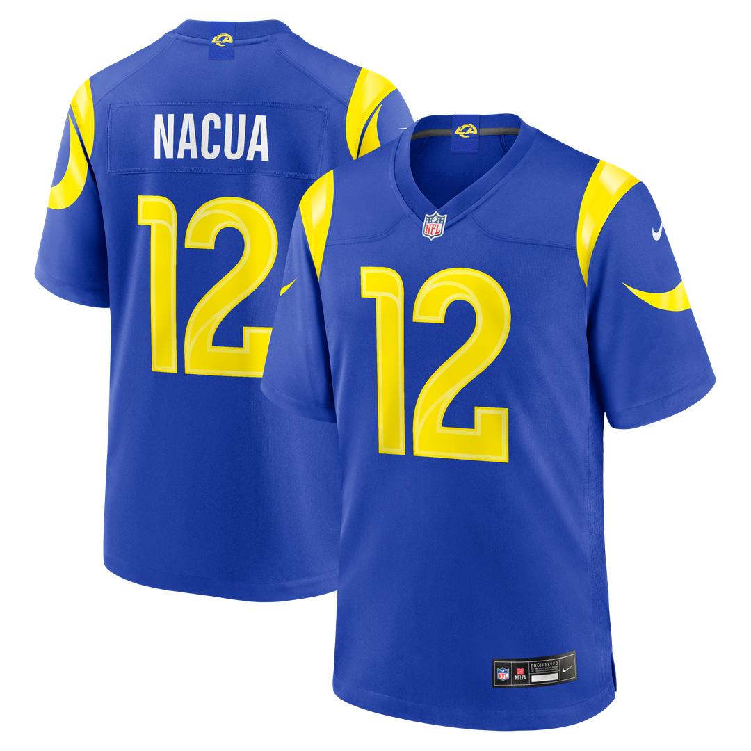 Los Angeles Rams Puka Nacua Nike White Game Player Jersey - White