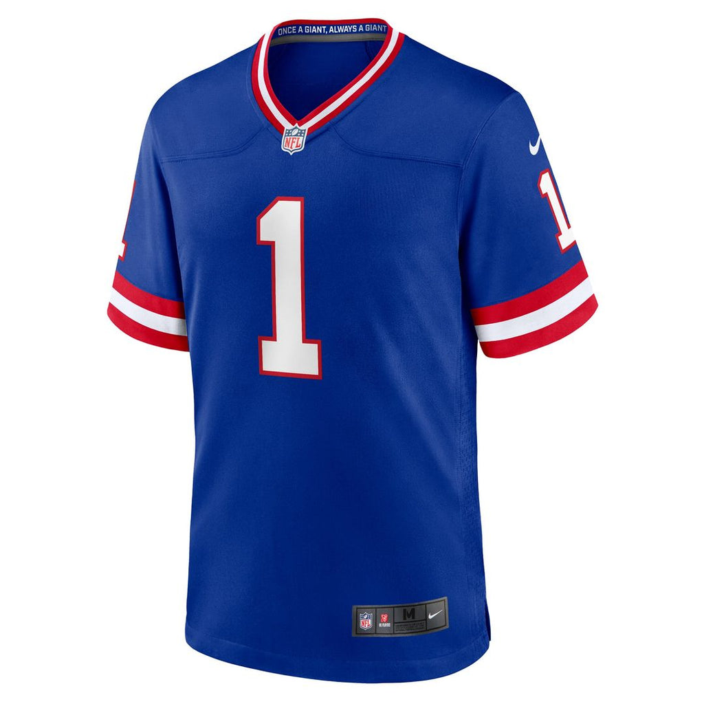 New York Giants Malik Nabers Nike Game Player Jersey - Royal