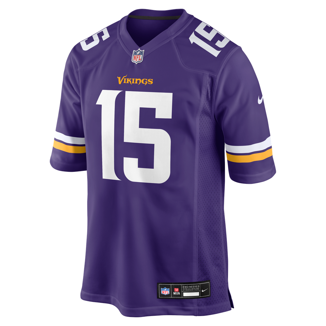 Minnesota Vikings Dallas Turner Nike Game Jersey - Purple