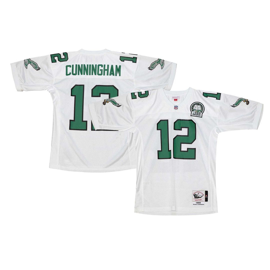 Philadelphia Eagles 1992 Randall Cunningham Mitchell & Ness Authentic Throwback Retired Player Jersey - White