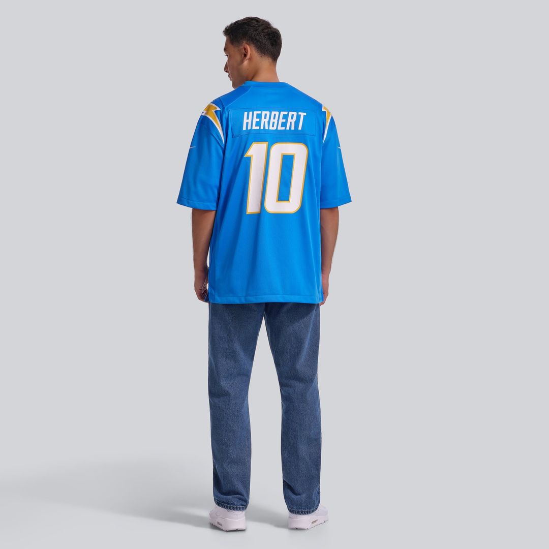 Los Angeles Chargers Justin Herbert Nike Alternate Charger Power Game Player Jersey - Gold
