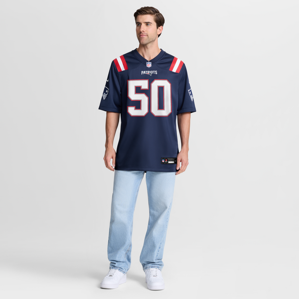 New England Patriots Mike Vrabel Nike Game Retired Player Jersey - Navy