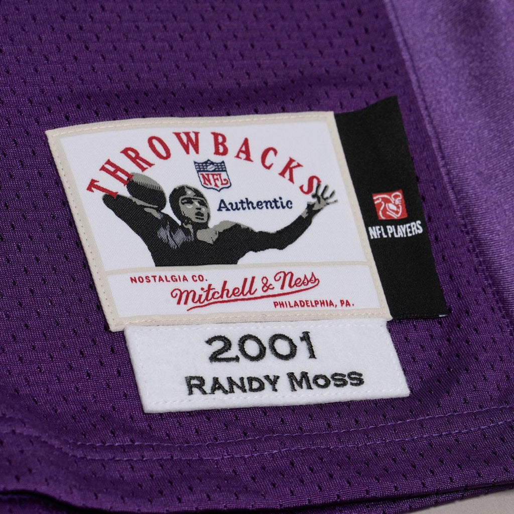 Minnesota Vikings Randy Moss Mitchell & Ness 2001 Authentic Throwback Jersey - Purple