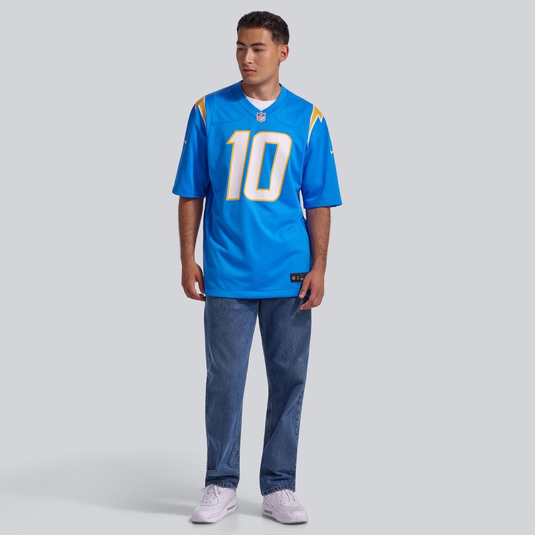 Los Angeles Chargers Justin Herbert Nike Alternate Charger Power Game Player Jersey - Gold