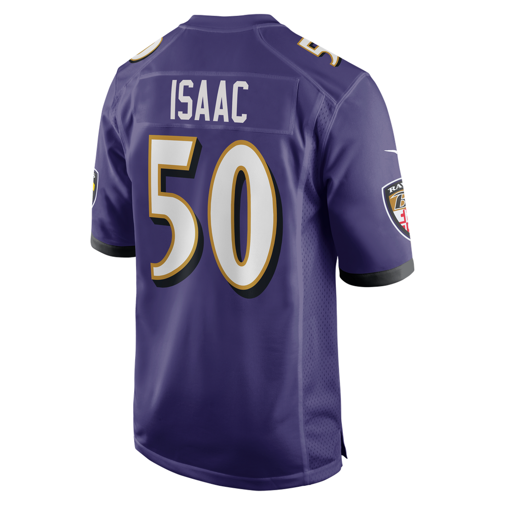 Baltimore Ravens Adisa Isaac Nike Team Game Jersey - Purple