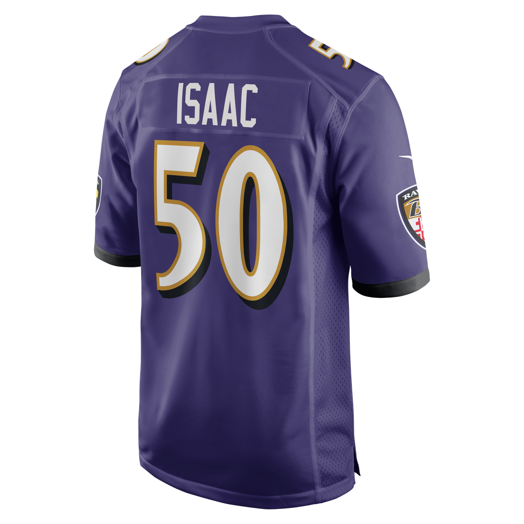 Baltimore Ravens Adisa Isaac Nike Team Game Jersey - Purple