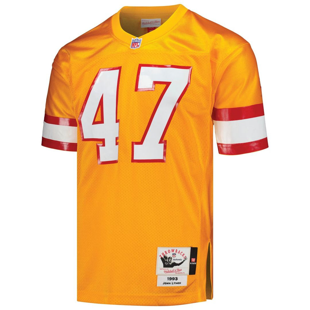 Tampa Bay Buccaneers 1993 John Lynch Mitchell & Ness Authentic Throwback Retired Player Jersey - Orange