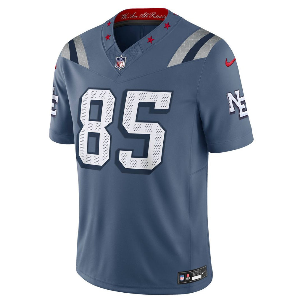 New England Patriots Hunter Henry Nike Rivalries Collection Stitched Limited Jersey - Blue