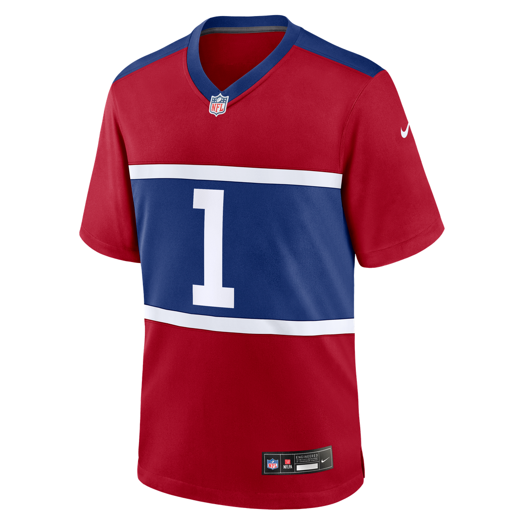 New York Giants Malik Nabers Nike Alternate Game Jersey - Century Red