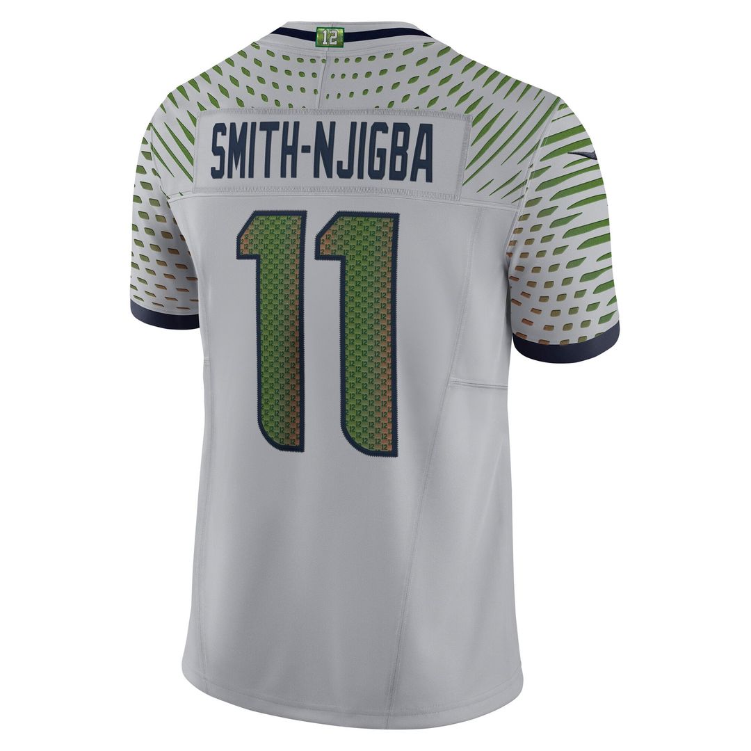 Seattle Seahawks Jaxon Smith-Njigba Nike Rivalries Collection Stitched Limited Jersey - Gray