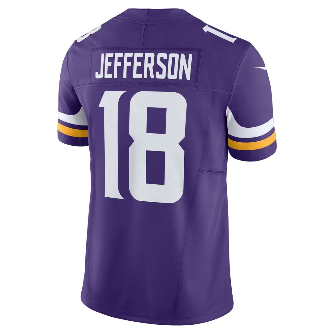 Minnesota Vikings Justin Jefferson Nike Vapor F.U.S.E. Limited Jersey - Purple
