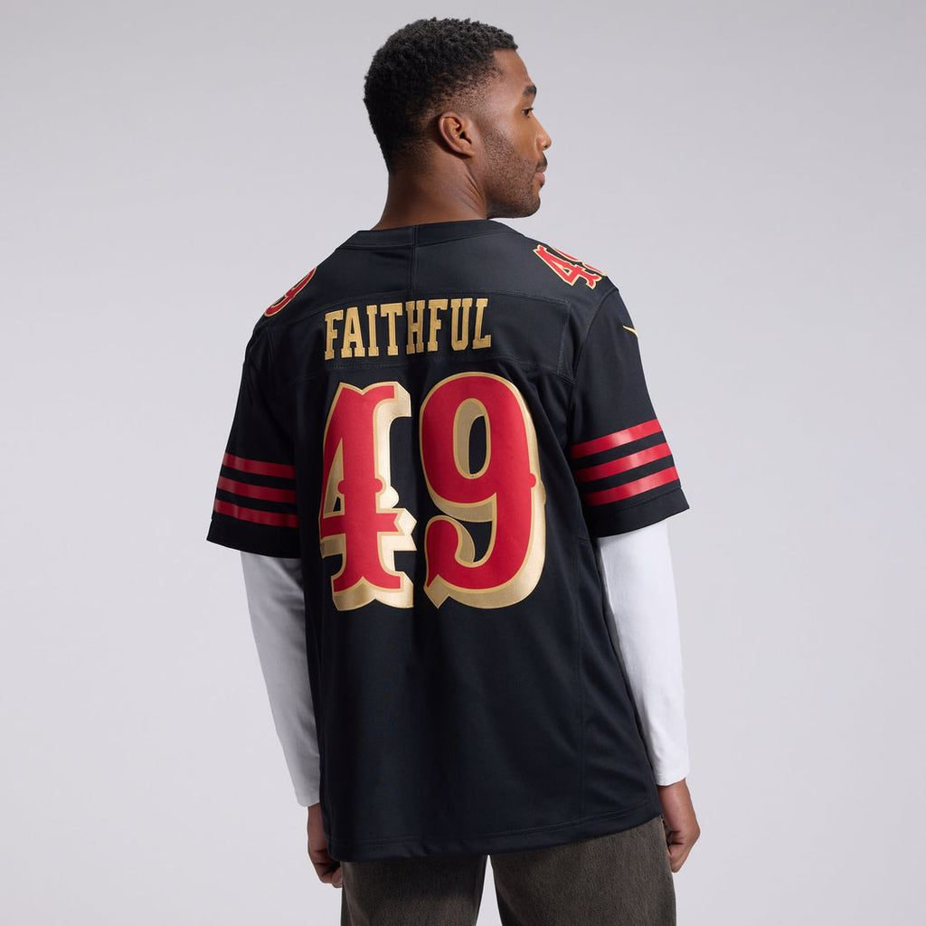 San Francisco 49ers The Faithful Nike Rivalries Collection Stitched Limited Jersey - Black