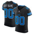 Detroit Lions Nike Alternate Vapor F.U.S.E. Elite Custom Jersey - Black