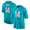 Miami Dolphins Quinn Ewers Nike Team Game Jersey - Aqua
