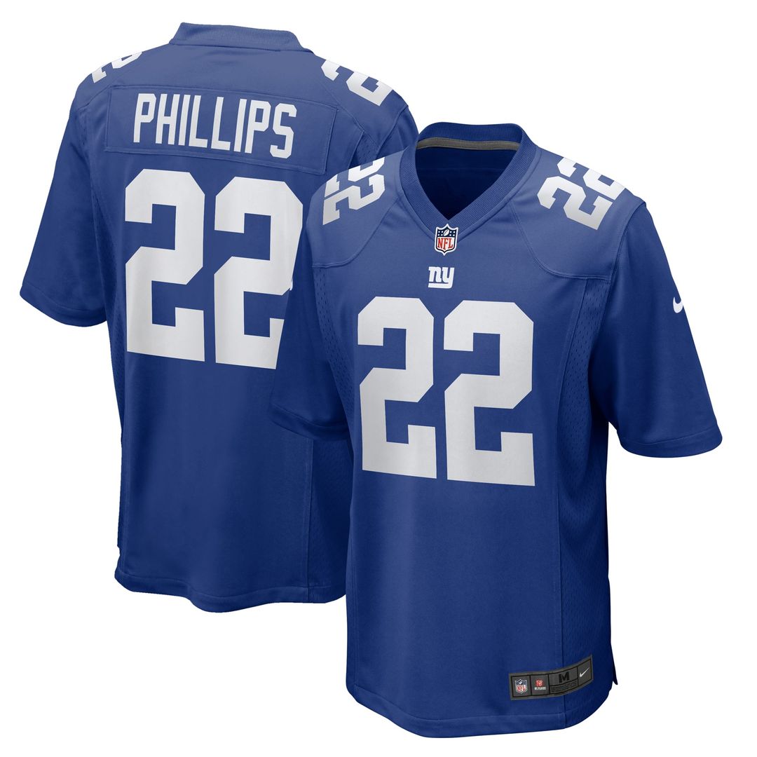 New York Giants Dru Phillips Nike Team Game Jersey - Royal